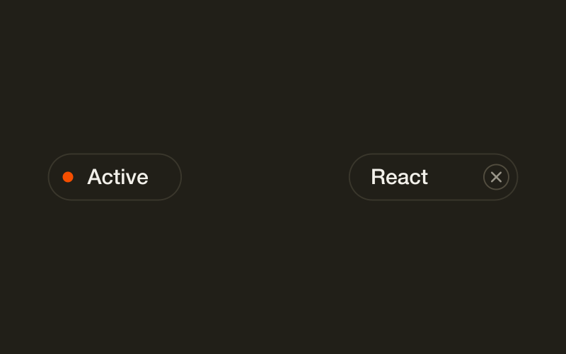 Badge and tag component
