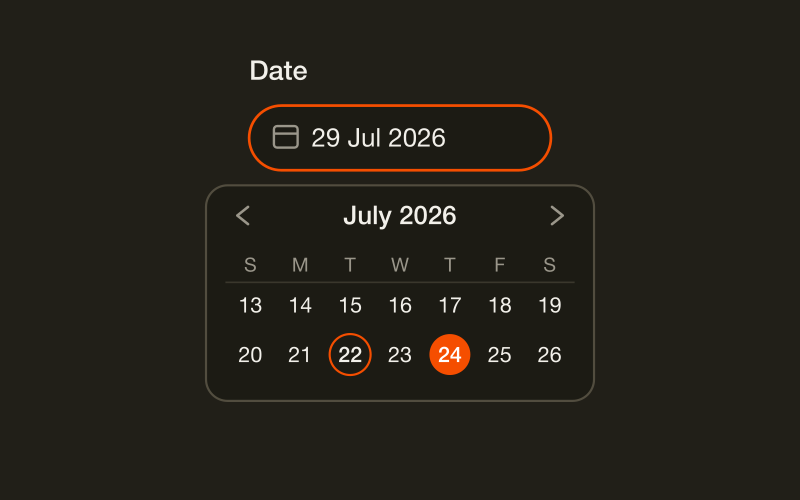 Date picker component