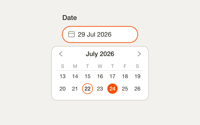 Date picker component