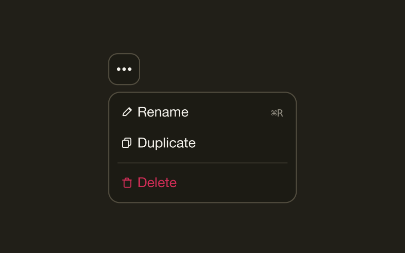 Menu component