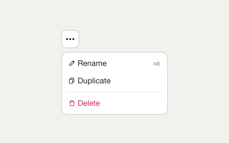 Menu component