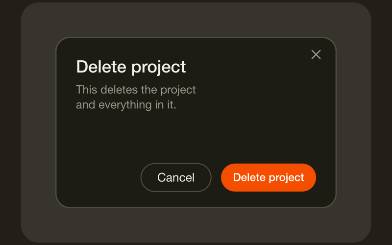 Modal component