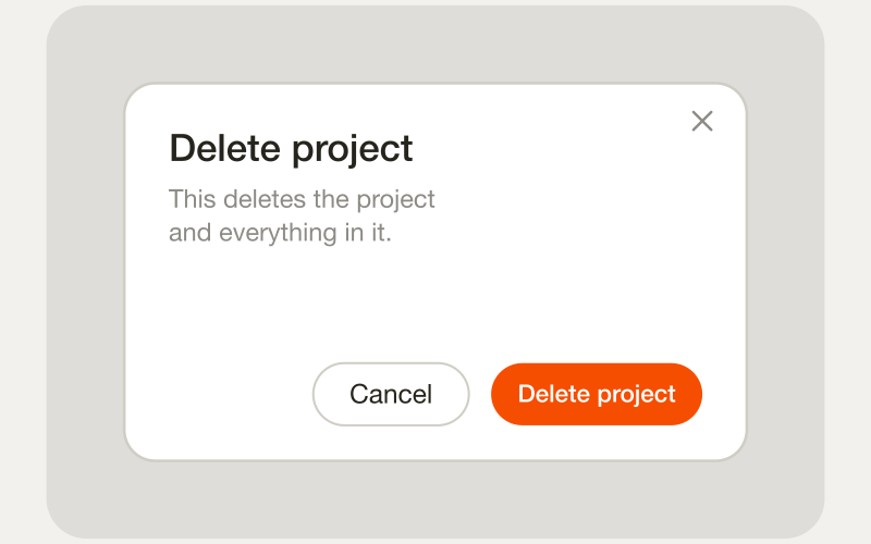 Modal component