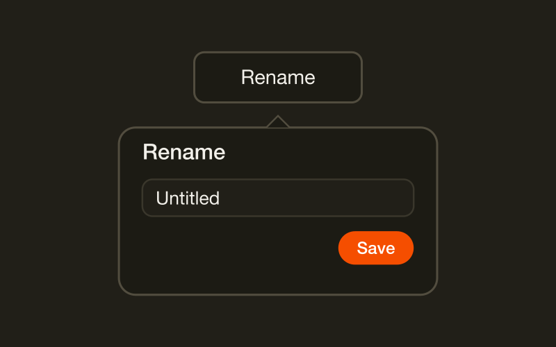 Popover component