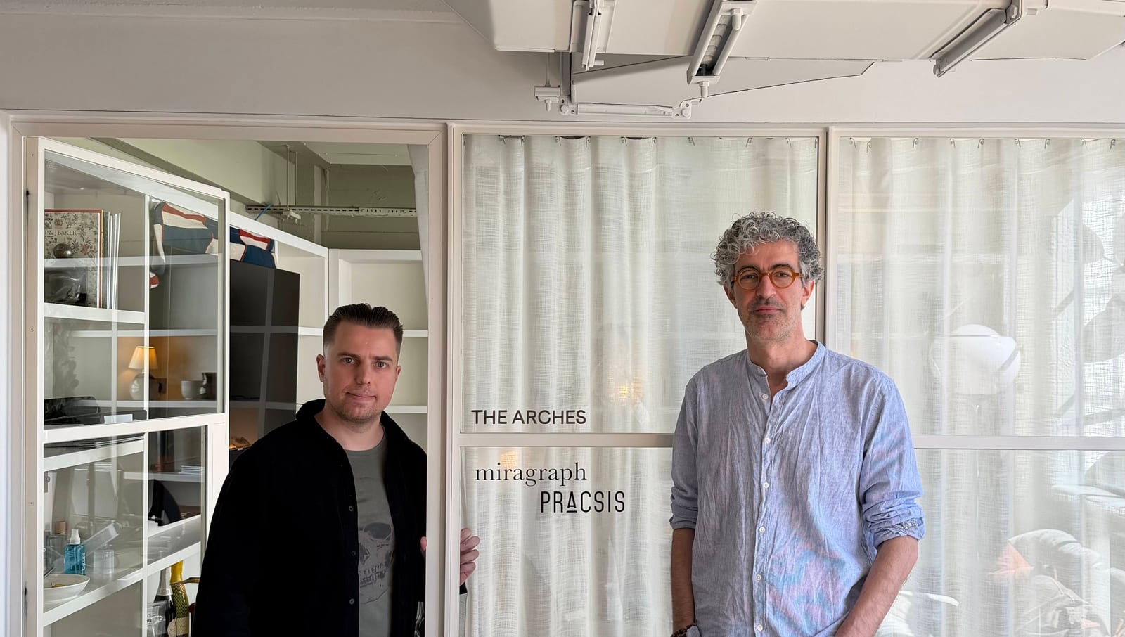 Murat Bayral and Can Hoskan at the 02UI office in London